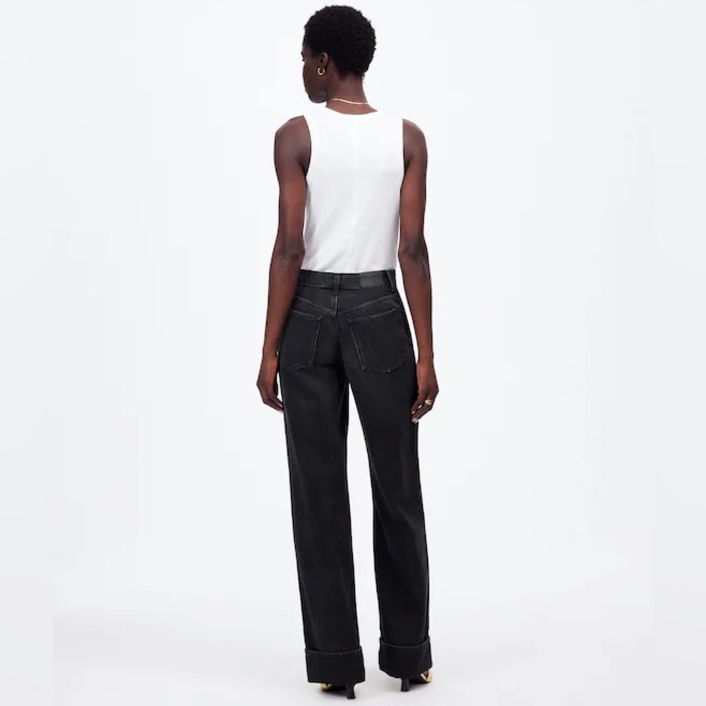 Madewell Black low-slung baggy jeans, size 26/27 - Picture 5 of 15